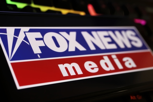 Viersen,,Germany,-,January,9.,2024:,Closeup,Of,Mobile,Phone Close-up of the Fox News media logo on a digital screen