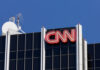 CNN logo on a building.