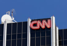 CNN logo on a building.